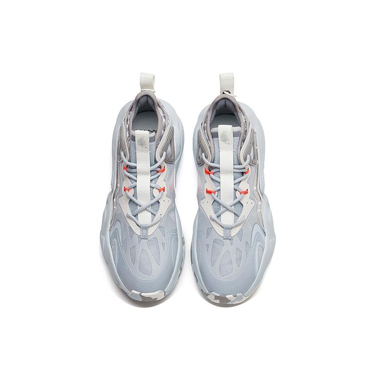 Anta Bastard Wei Feng Lightweight Abrasion Resistant Low top Sports Casual Shoes Men's Gray White 112228080-4