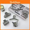 European And American Plaid Series Black And White Acetate Hair Clip Handmade Vintage Headwear For Women