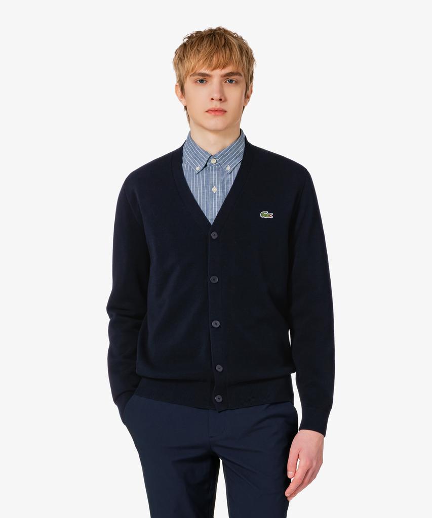 Lacoste Men'S Pique V-Neck Cardigan Ah186E-56G 166