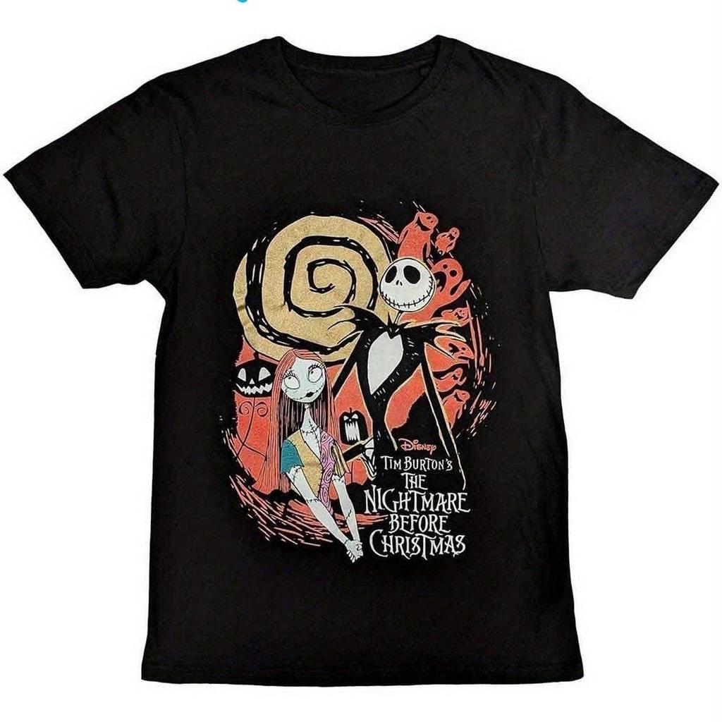 Vintage 90s Halloween T-Shirt Print Cotton Retro Horror Movie Graphic Tee Casual Loose Sports Short Sleeve Sports Tops Unisex