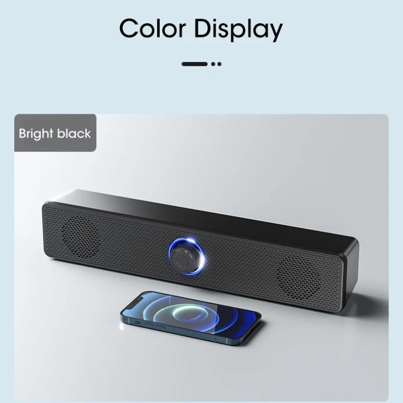 Bluetooth 5.0 Soundbar Computer Speaker with Subwoofer 4D Surround Home Theater for TV Laptop Wired Stereo Strong Bass