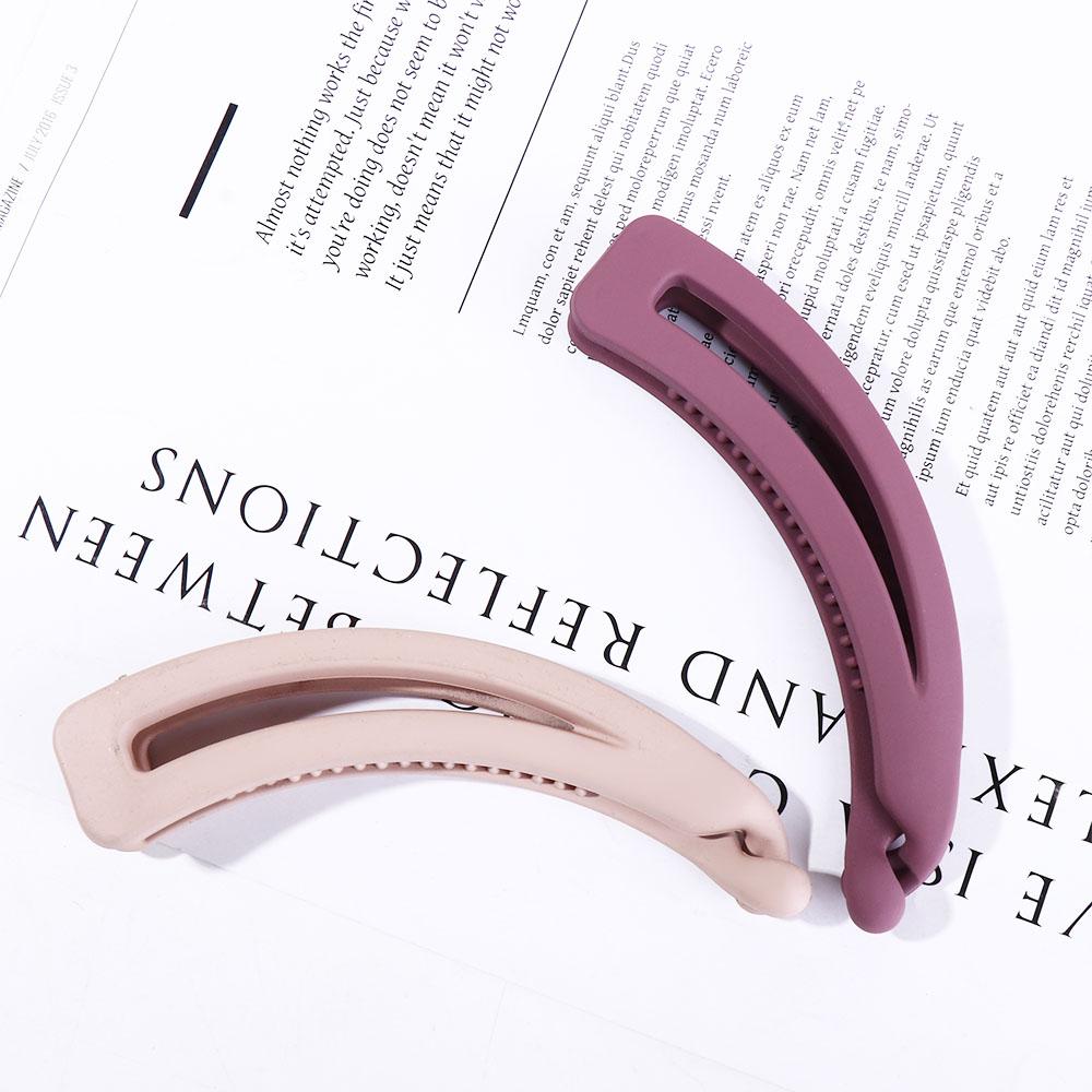 Curly Long Straight Short Hair Ponytail Holder Hair Accessories Vertical Clip Matte Banana Clip
