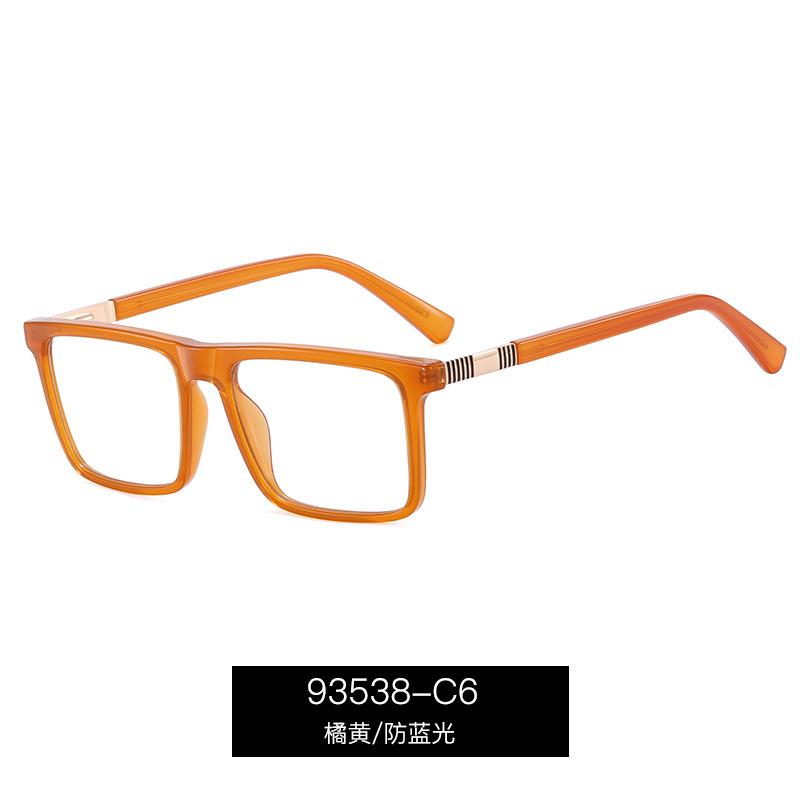 High Quality Reading Glasses Men Anti Blue Light Presbyopia Eyewear Black Red  Frame Spring Leg Fashion Eyeglasses