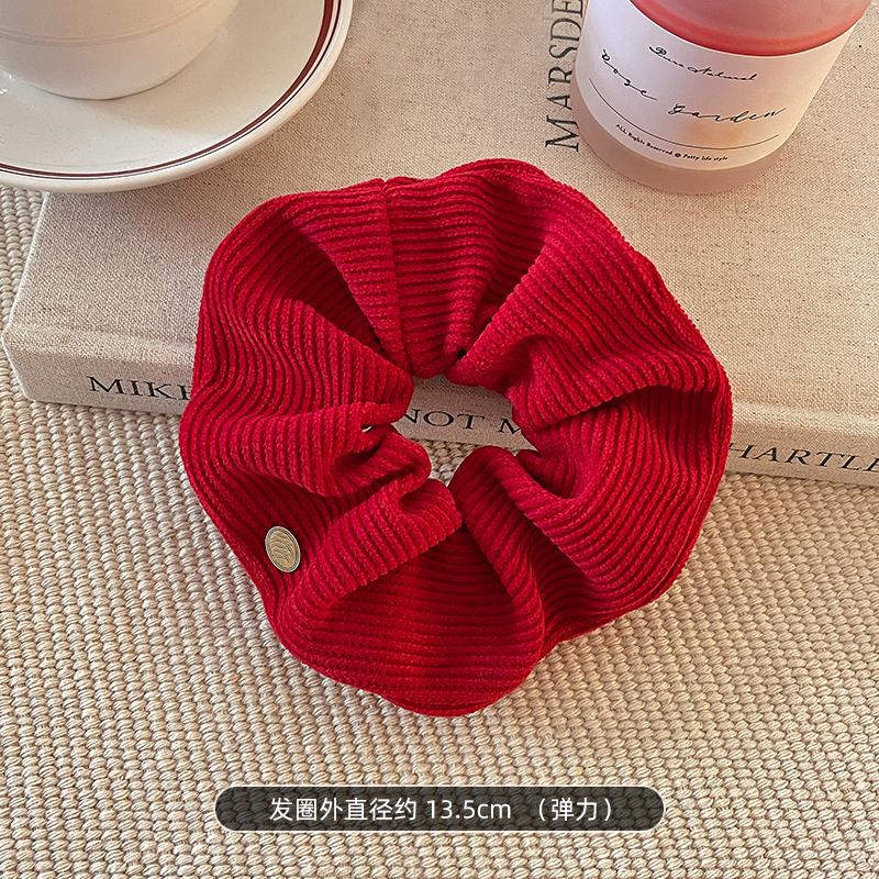 

Рождественские красные эластичные резинки для волос для женщин, большие резинки для волос, веревка для волос, винтажные аксессуары для волос для девочек, подарок One Size