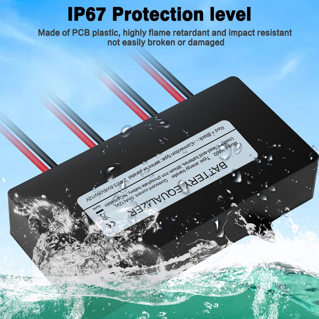 Battery Active Equalizer 4S 6‑12V Voltage Balancer Battery Pack Equalizer for Vehicle Boat