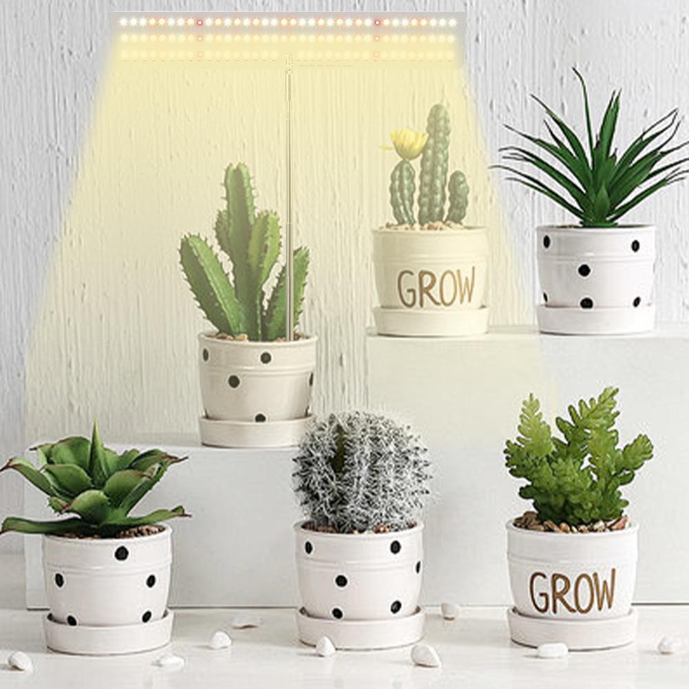 Plantevekstlys Høydejusterbart Fullspektret Plantelampe IP54 Vanntett Fytolampe Vekstlys for Frøplanter Innendørsplanter