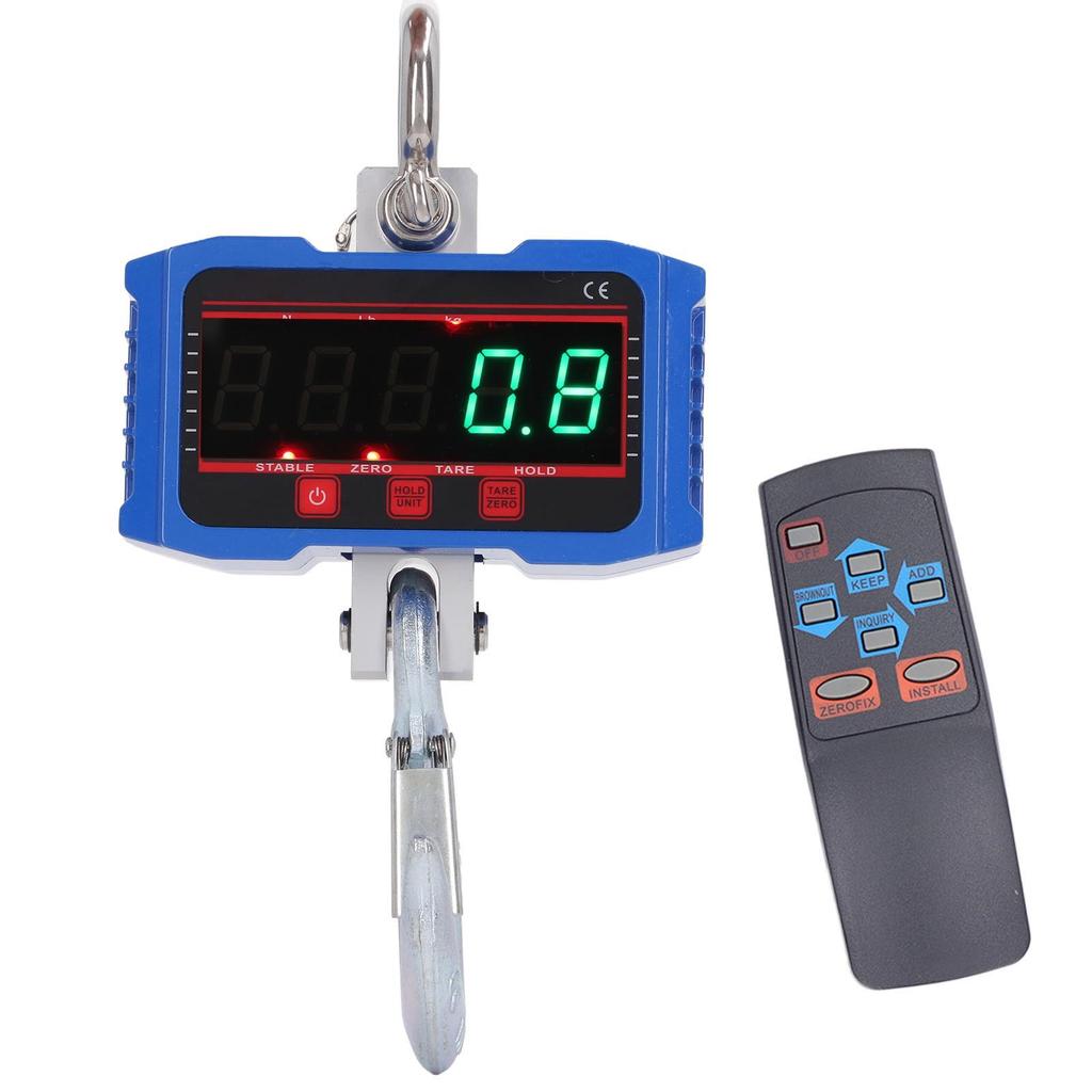 Hanging Scale LED Digital Display Remote Control Weighing Tool for Warehouse Luggage 500KG1000LB