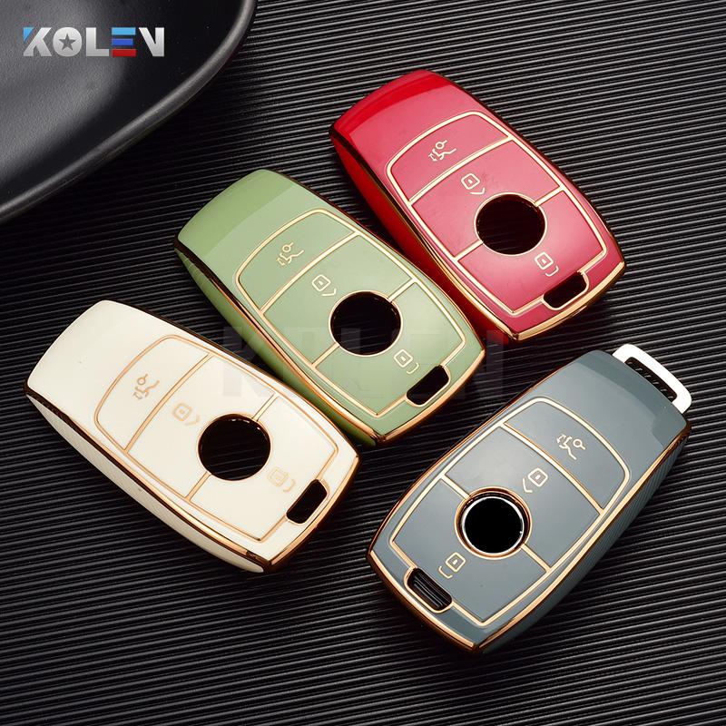 New Tpu Car Key Case Cover Shell Fob for Mercedes Benz A C E S Class W204 W205 W212 W213 W176 GLC CLA AMG W177 Auto Accessories