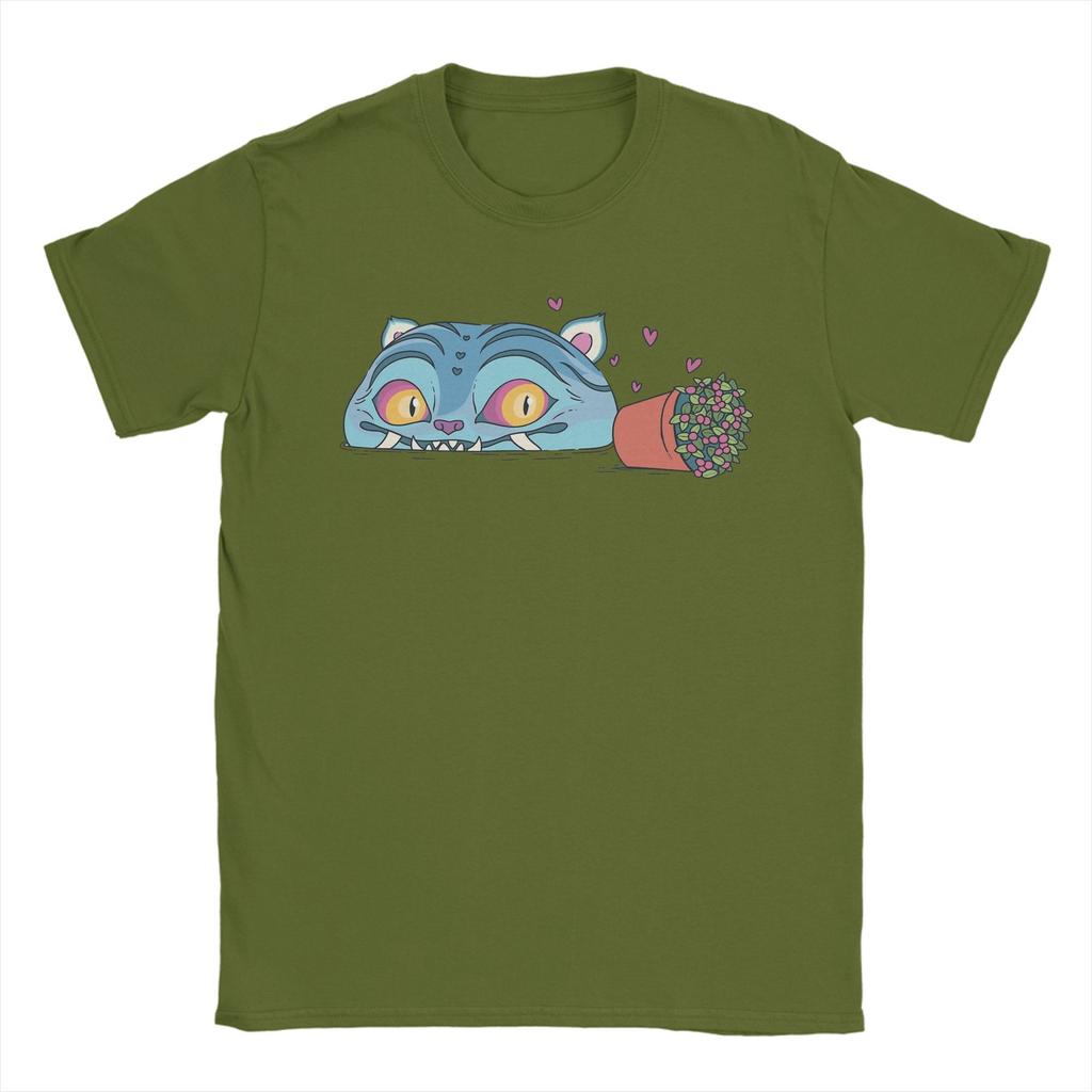 Men T-Shirt KPop Demon Hunters Derpy Humor Cotton Tees Short Sleeve T Shirts Crewneck Clothes Plus Size