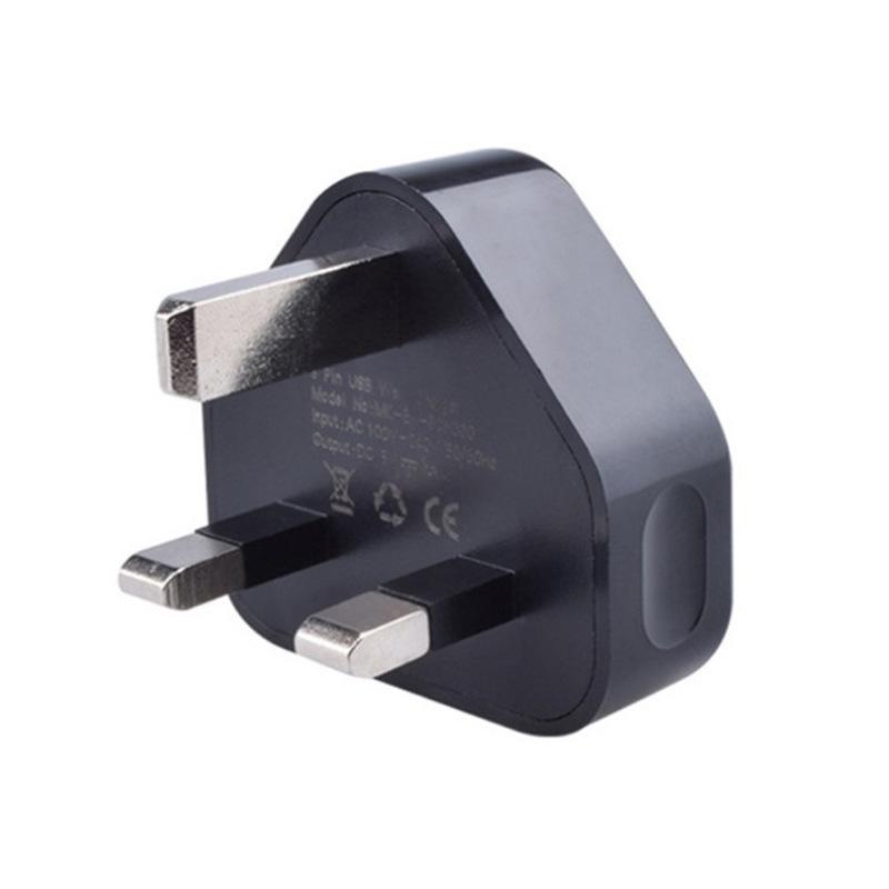 5V1A UK Standard CE/ROHS Certified USB Mobile Charger Adapter