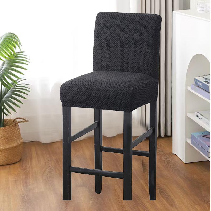 Elastic Hair Pulling Low Back Chair Cover High Stool Cover Hotel Chair Cushion Cover Household Dust Cover