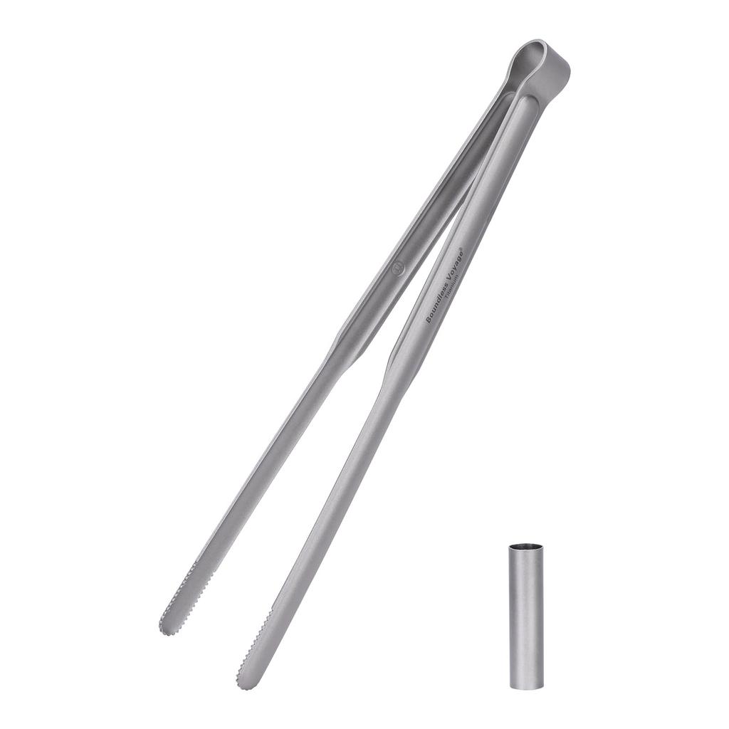 Boundless Voyage Titanium Tongs for and and Secure Perfect for and and More BBQ, Grilling, Grilling, 21.3cm, Lightweight, Rust-Proof, Grip,