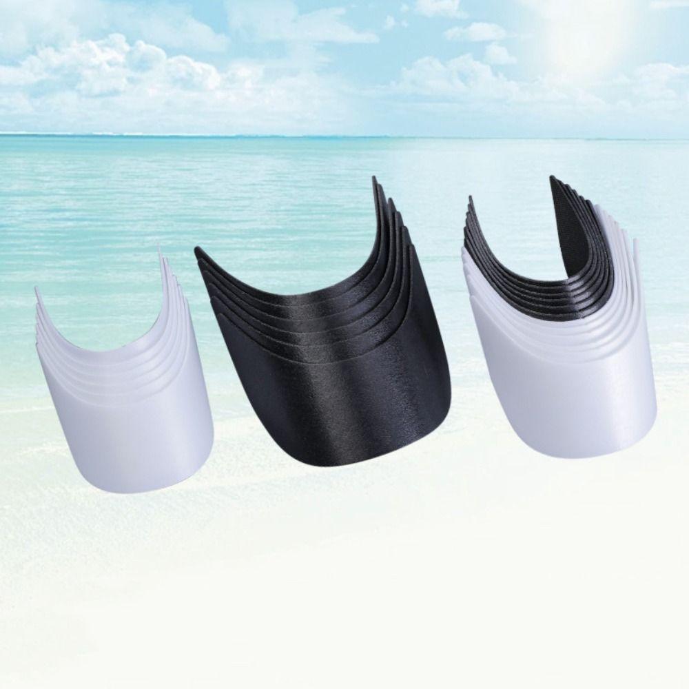 20Pcs Removable Baseball Cap Brim Peaked Plastic Cap Brim Replacement  Peaked Caps