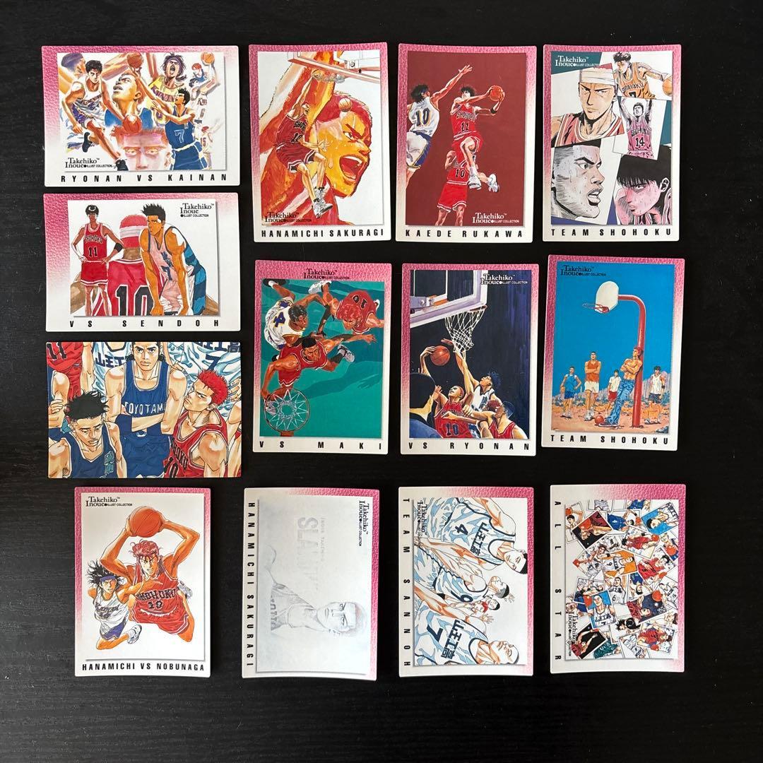 Used Good condition Slam Dunk Takehiko Inoue card collection 13 pieces set