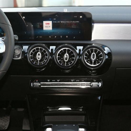 7x ABS Carbon Fiber Look Air Vent Outlet Ring Cover For Benz A W177 B W247