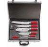 F.Dick Red Spirit Knife Set with Case, 6 Pieces (81173000)
