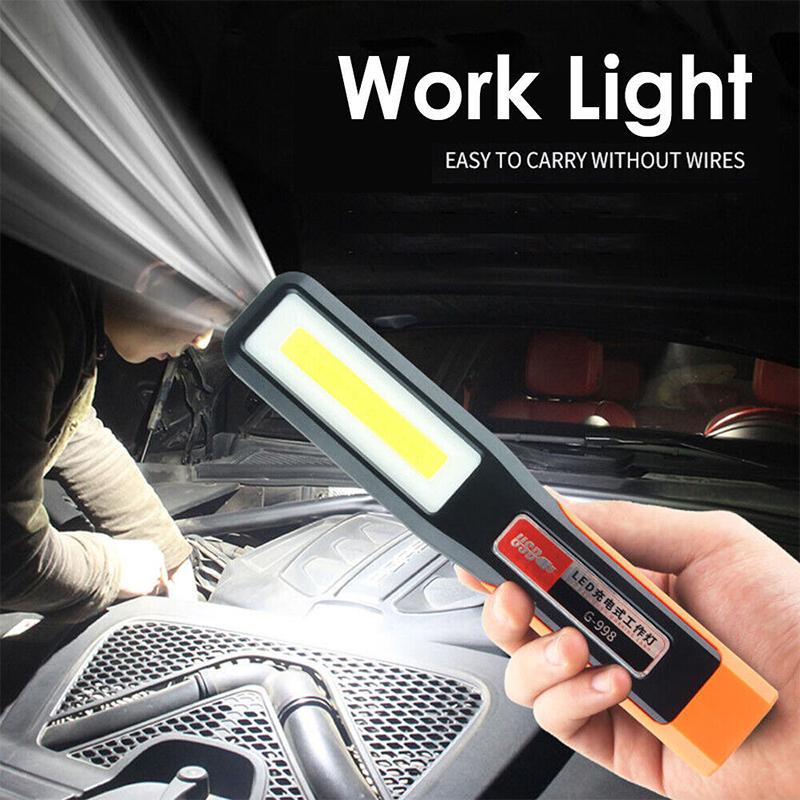 Multifunctional Powerful Cob Led Work Light Portable Rechargeable Flashlight Magnetic Torch Emergency Light Warning Light