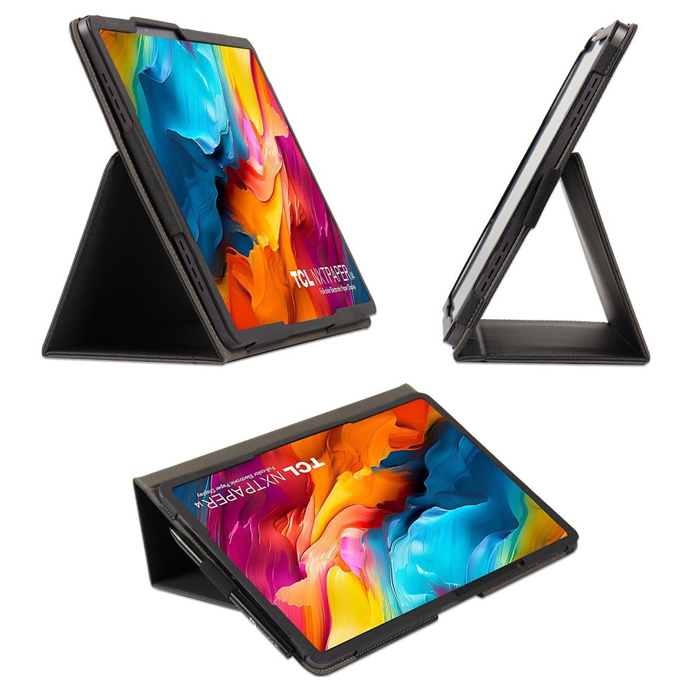 Funda Flip para Tableta TCL NXTPAPER 14 Funda de Folio con Soporte Plegable de Cuero PU con Correa de Mano para NxtPaper 14.3" 2024