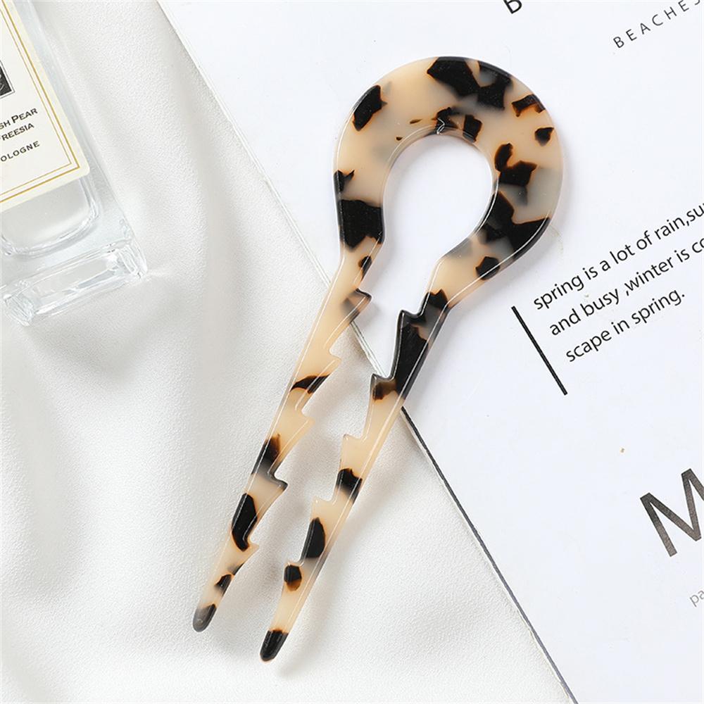 Acetic Acid Board Hairpins Creative Fashionable Hair Accessories U-shaped Anti-slip Hairpins Bun Headbands Hair Accessories New