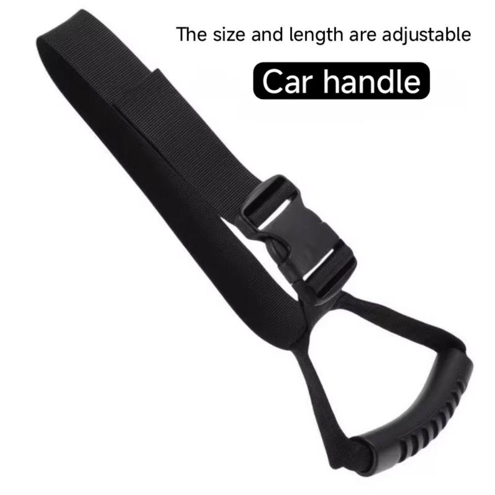 Adjustable Safety Support Handle Nylon Strap Vehicle Auxiliary Handle Ring  Elderly Assistance