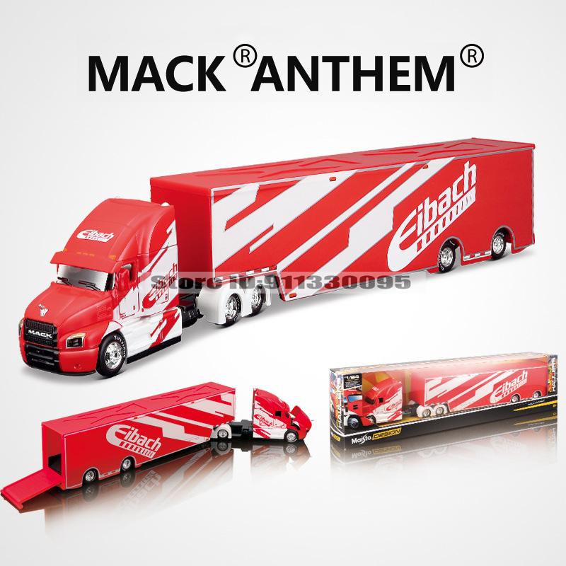 Maisto 1:64 MACK Anthem LoneStar UP Transport Casting Manufacturing Trailer Model Simulation Model Alloy Car Collection