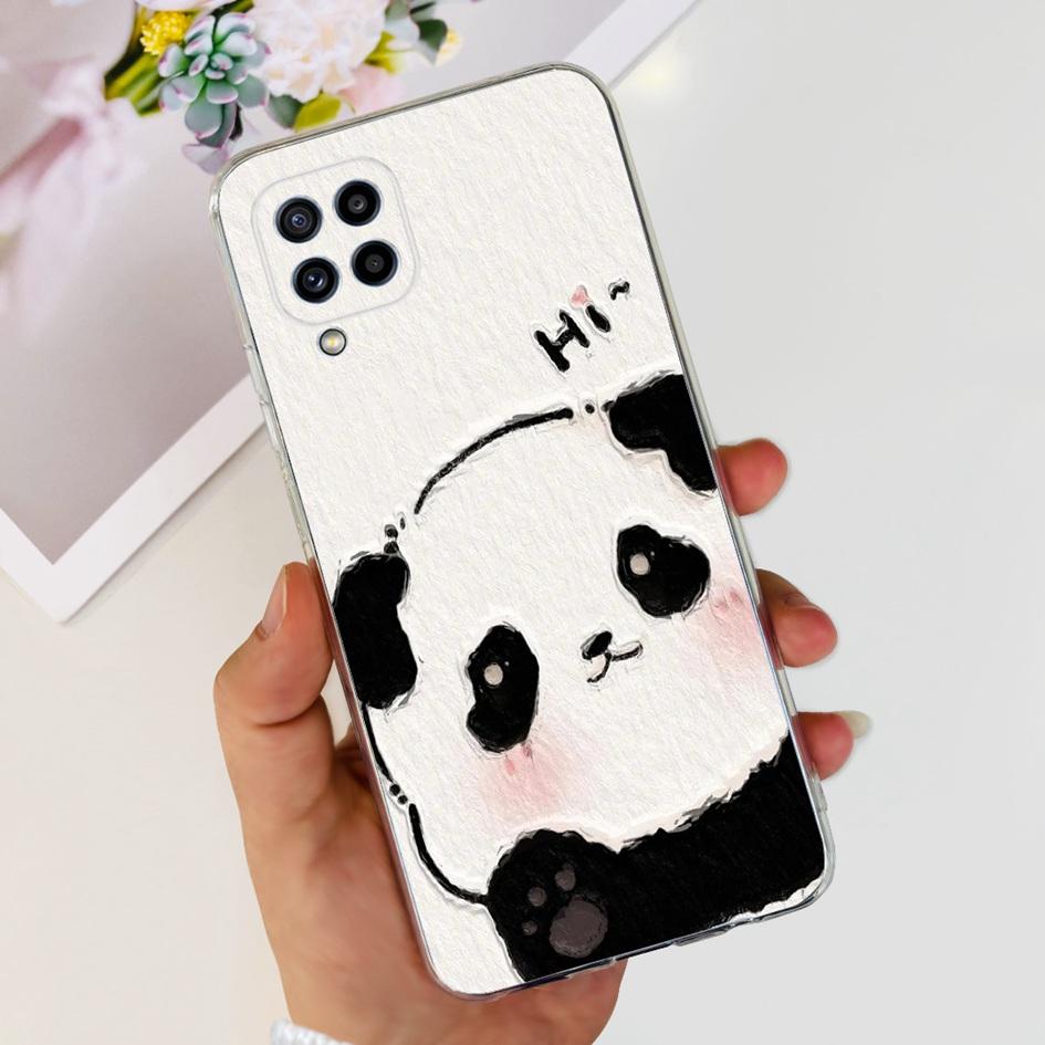 For Samsung Galaxy M32 Case SM-M325F Cover Popular Flower Clear Silicone Soft TPU Funda For Samsung M32 4G M 32 GalaxyM32 Bumper