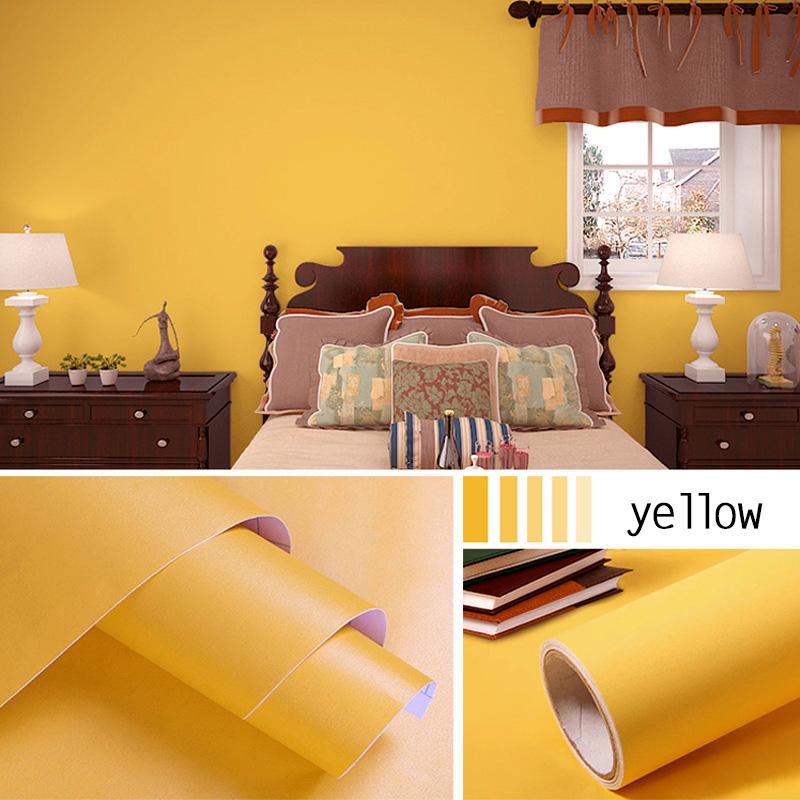 Width Peel and Stick Wallpaper Solid Color Contact Paper Self-Adhesive Sticker Wall Furniture Covering Vinyl Rolls 1-10m