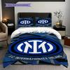 Biancheria da letto con design dello stemma dell'Inter (1 * copripiumino + 2 * federa, senza nucleo) Regalo di compleanno di Natale Set biancheria da letto Morbido e confortevole