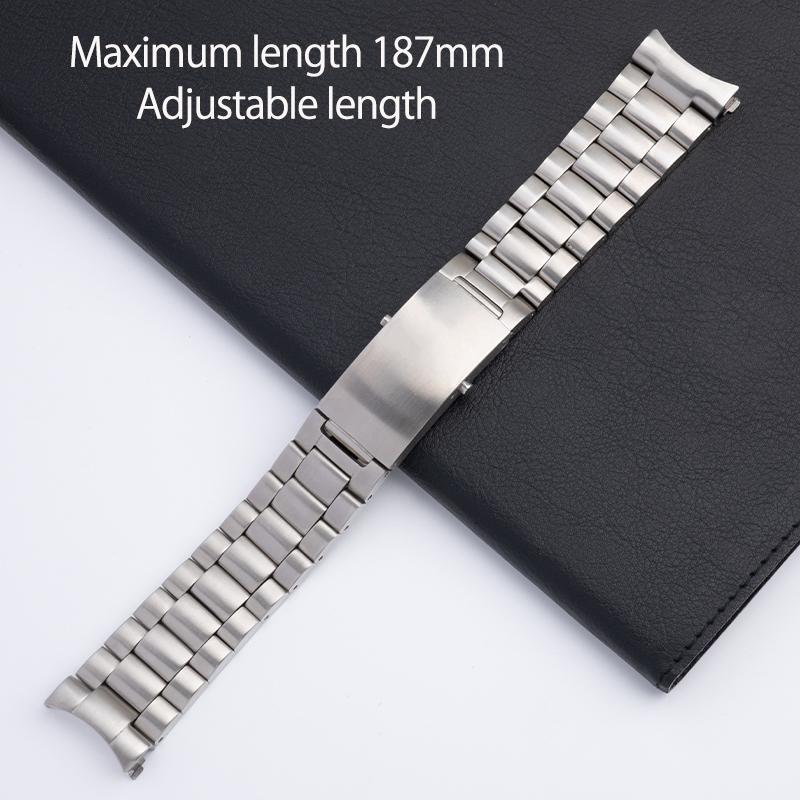 Quality Watchband 20mm 22mm Silver Stainless Steel Watch Band For Omega Strap Seamaster 600 Speedmaster Planet Ocean Belt
