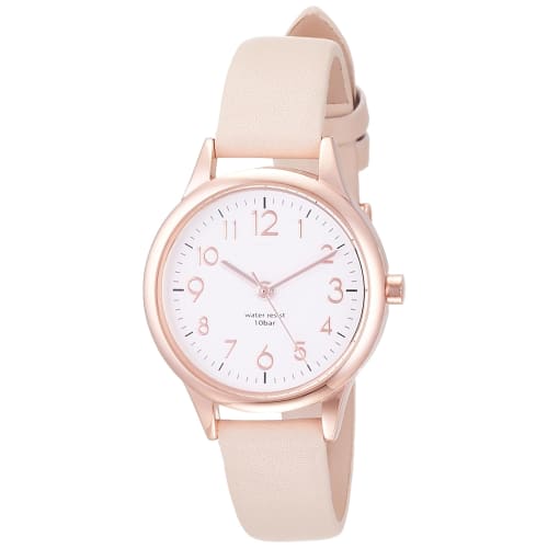 

Fieldwork Women s Waterproof Juvia Analog Watch with Leather Strap, ST257p-2, Beige