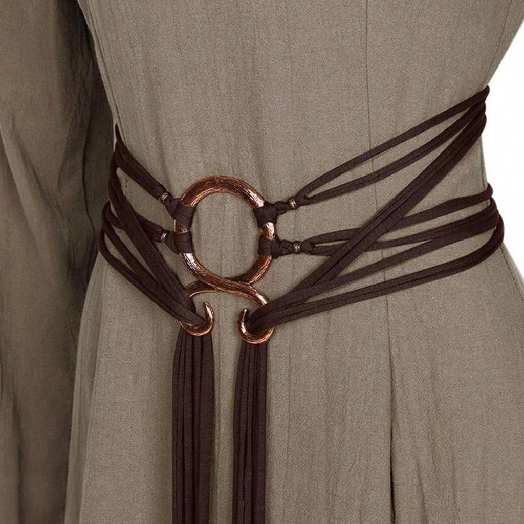 Ethnic Styles Rope Waist Belt With Knot Designs For Women Vintage Fashion Waist Accessory Waist Rope for Dress Sweater