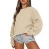 Sweatshirts For Women Oversized Crewneck Fleece Pullover Long Sleeve Tops Comfy Fall Winter Fashion Outfits