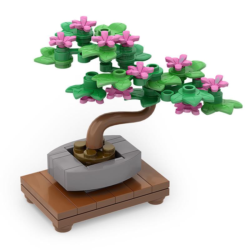 MOC Building Blocks, Small Particles, Assembled Educational Toys, Gift Ornaments, Miniature Bonsai Trees