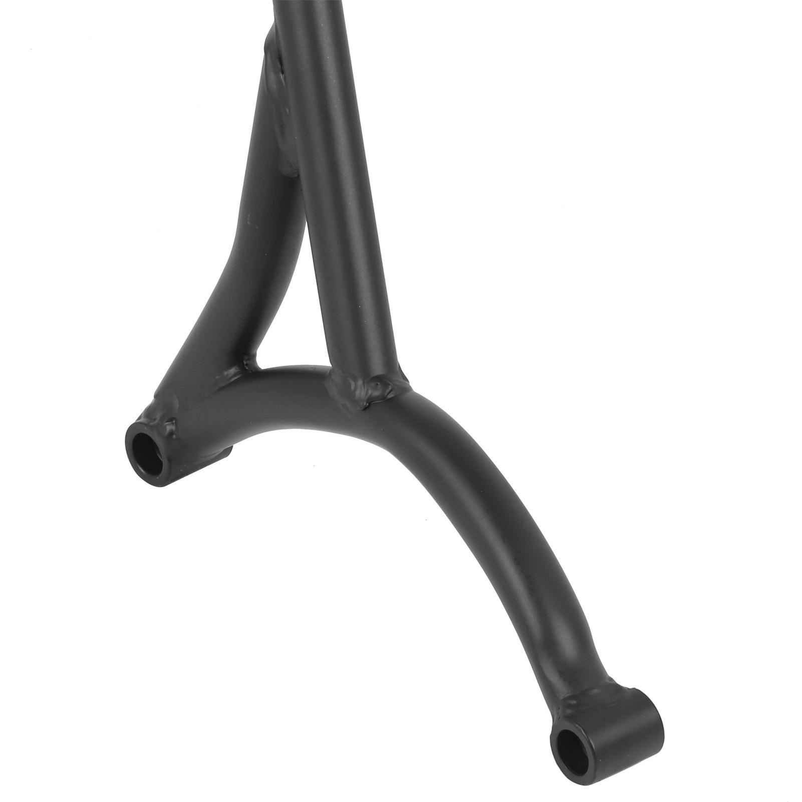 Motorcycle Passenger Backrest SetScrewNutGasket with Back Cushion Ergonomic Design(Black )