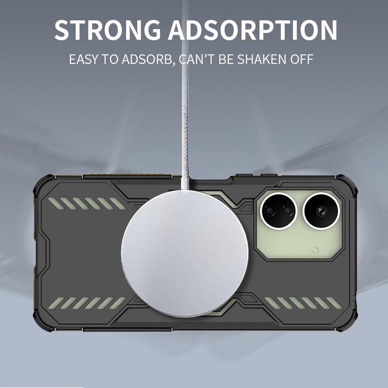 Magnetic Heat Dissipation For Xiaomi Redmi 13C 4G Case Xiaomi Redmi 13C 4G Cover Magsafe Wireless Charge Phone Cover Redmi 13C