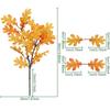 Autumn Leaf Plant Bouquet Artificial Maple Leaf Fake Fallen Leaves Rattan Simulated Maple Leaf Garland Thanksgiving Decoration