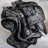Cashew flower small square scarf silk scarf women's 2025 new scarf women's spring and summer high-end tie neck accessories neck strap decoration