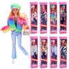 11-inch European and American Fashion Supermodel Doll Multi-color Plush Jeans Hat Set