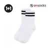 Onsol OnSocks Double Stripe Long Socks White Long 1+1