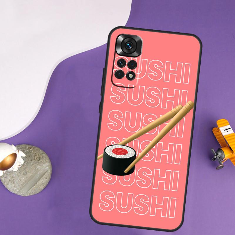 Sushi Case For Xiaomi Redmi Note 13 Pro 14 12 9 10 11 Pro 10S 11S 12S Redmi 13C 14C 10C 12C Cover