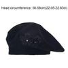 Flower Embroidery Women Beret Button Design Thick Material Woolen Hat Ear Protection Keep Warm Octagonal Hat Outdoor Activities