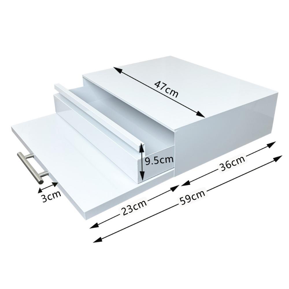 Carbon Steel Kitchen Pull-Out Tray With Extendable Board Single/Double Layer Microwave Drawer Shelf Non-slip Bottom Space-Saving