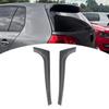 Pair of Rear Window Side Spoiler Wing Cover Trim Sporty Look Back Window Side Splitter Replacement for MK5 R32 2003-2008