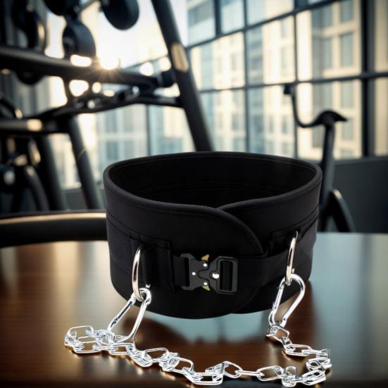 Posilovač síly Vážený opasek na shyby s D-kroužky Široký opasek Vysoká nosnost Zesílený střed Fitness Vzpěračský opasek