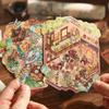 Herr. Papier Chinesischer Stil 3D Miniatur Hütten Aufkleber: 'Ein Termin mit dir' Journal-Serie