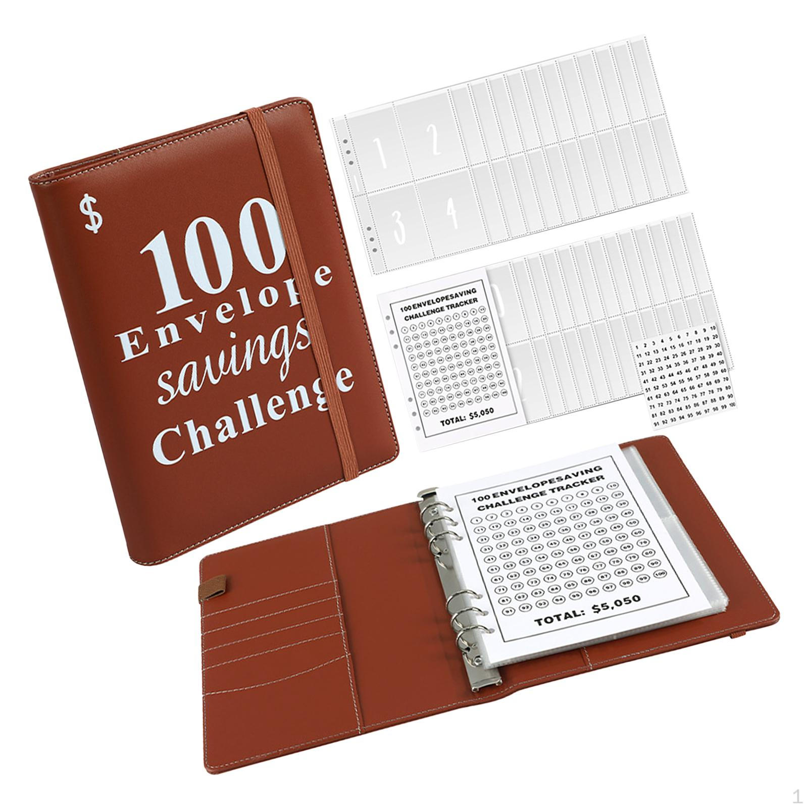 Папка-переплет на 100 конвертов планировщик бюджетных книг деньги коричневый 1847₽