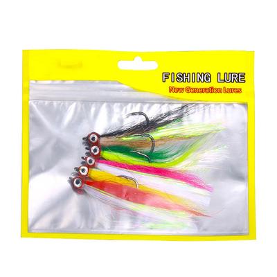 Crochet Bucktail 4# Crochets Bucktail Pêche au poisson Acier à haute teneur en carbone