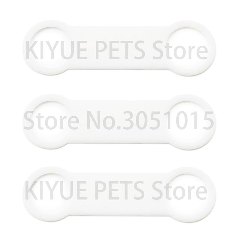 Wholesale 20PCS Pet Identity Silicone Blank Dog Accessories Matching Collar Anti-loss Nameplate Cat Stretch Rubber 3