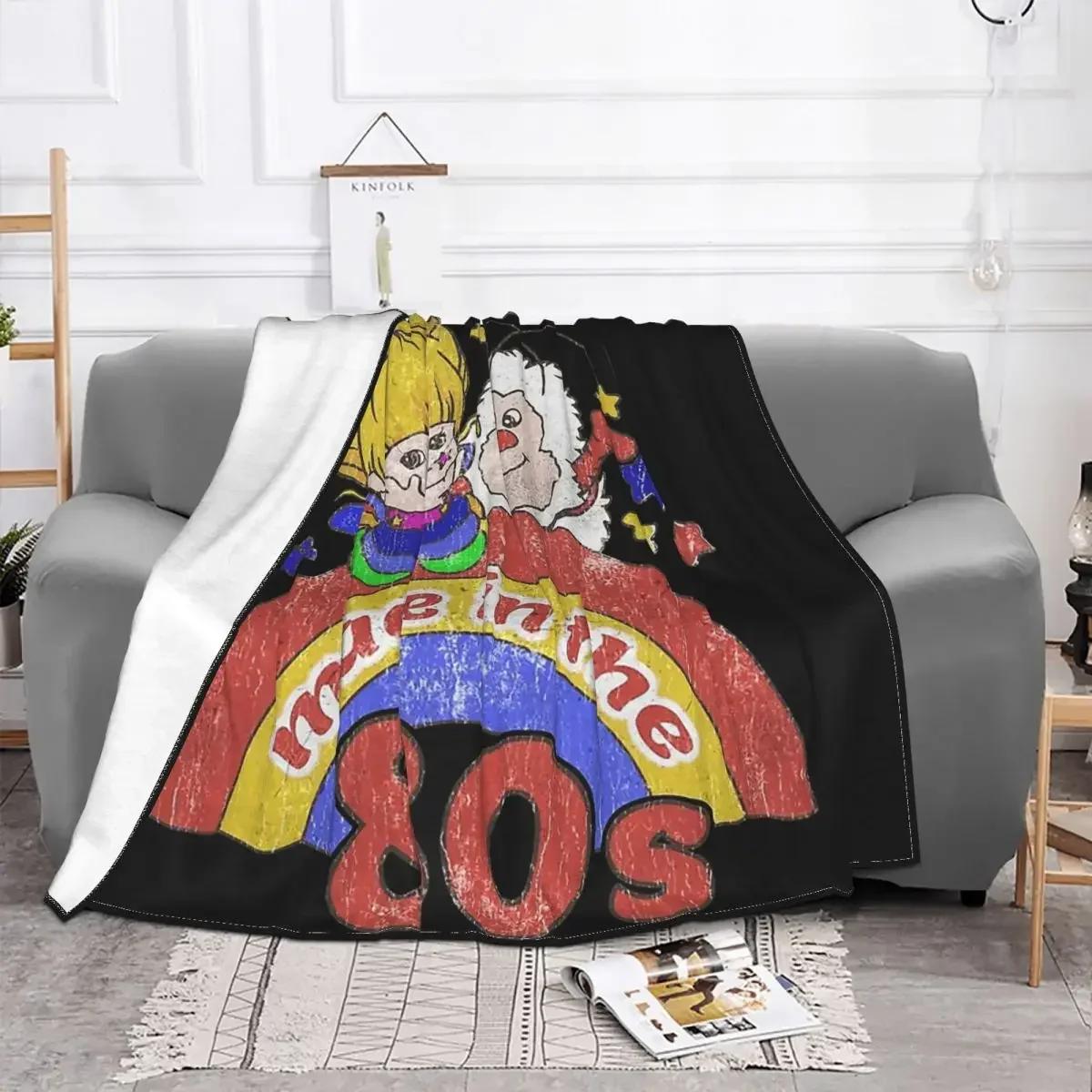 Rainbow Brite Red Butler TV Made In The 80s Portable Warm Throw Blankets for Bedding Travel 80x120cm(31x47inch)