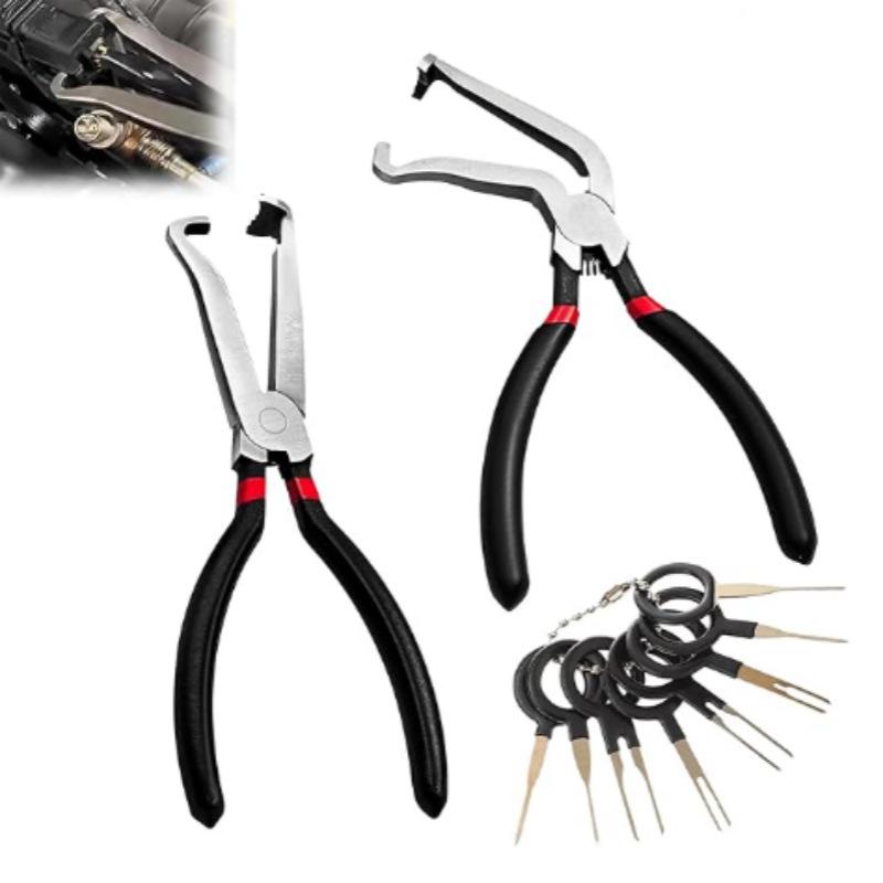 Multi - Purpose Wire Cutters - Automotive Line Disconnecting, Tube Separating and Bent - Handle Electrical Disconnect Pliers